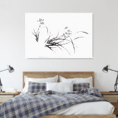 Chinese Iris in het voorjaar Canvas Afdruk (Insitu (Slaapkamer))