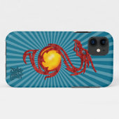 Chinese Jaar van de Draak Metaalrood Case-Mate iPhone Case (Achterkant (horizontaal))