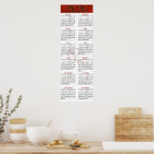 Chinese Jaar van de Rat 2020 Agenda Poster (Keuken)