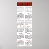 Chinese Jaar van de Rat 2020 Kalender Poster (Voorkant)