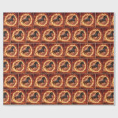 Chinese Jaar van het Vuurpaard Cadeaupapier (Vlak)
