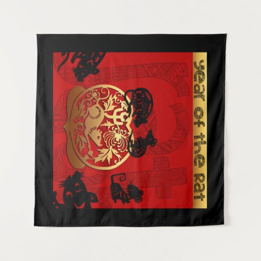 Chinese jaardierentuin WT Wandkleed (Voorkant (horizontaal))