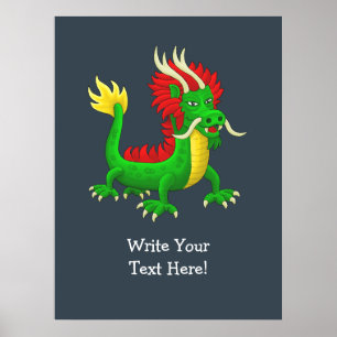Chinese Jaden Draak Poster