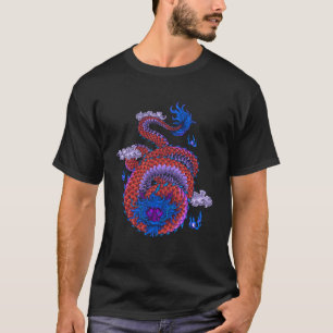 Chinese Japanse cultuur draak Aziatische mythologi T-shirt
