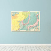 Chinese, Japanse havens Canvas Afdruk (Insitu (Houten vloer))