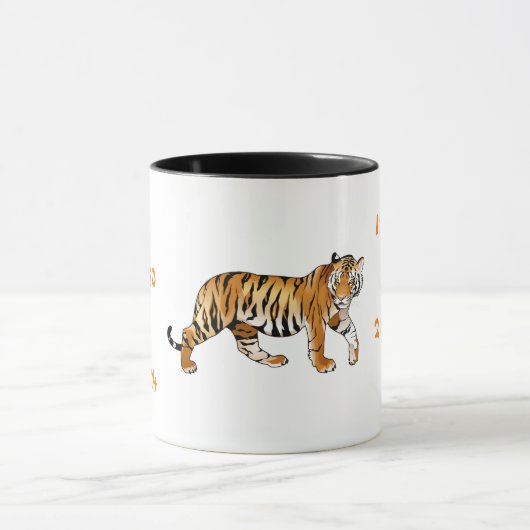 Chinese jaren van de afbeelding van de tijger mok (Midden)