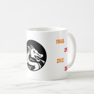 Chinese jaren van de draak 1940 tot 2024 koffiemok