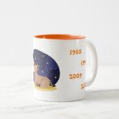 Chinese jaren van de Ox Tweekleurige Koffiemok (Voorkant rechts)