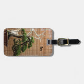 Chinese Juniper Bonsai Boom Fotonaam Bagagelabel (Voorkant horizontaal)