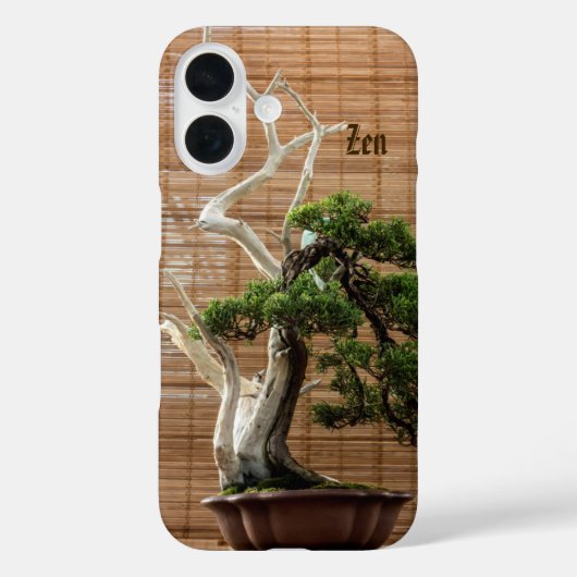 Chinese Juniper Bonsai Boom Fotonaam Case-Mate iPhone Case (Achterkant)