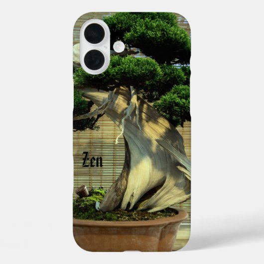 Chinese Juniper Bonsai Boom Fotonaam Case-Mate iPhone Case (Achterkant)