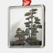 Chinese Juniper Bonsai Trees Metalen Ornament (Links)