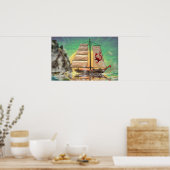 CHINESE JUNK POSTER (Keuken)