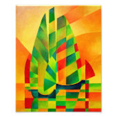 Chinese Junks, Sunset, Sails and Shadows Bold Foto Afdruk (Voorkant)
