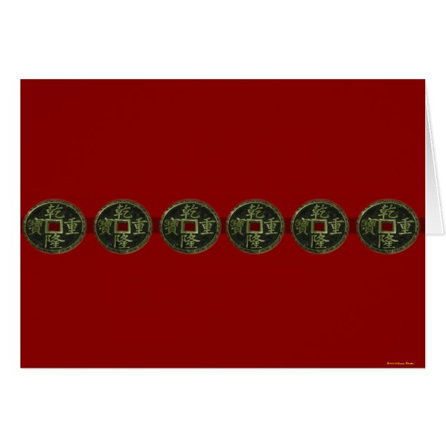 Chinese Kaart van munten (Voorkant Horizontaal)