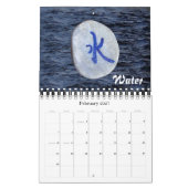 Chinese kalligrafie op Stones Calendar Kalender (Feb 2027)