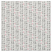 Chinese kalligrafie stof (Swatch)