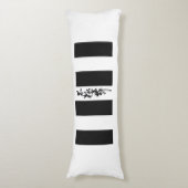 Chinese kalligrafie Tai Chi Dans in zwart-wit Lichaamskussen (Voorkant Verticaal)