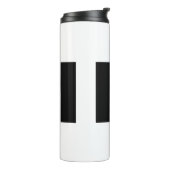 Chinese kalligrafie Tai Chi Dans in zwart-wit Thermosbeker (Gedraaid links)