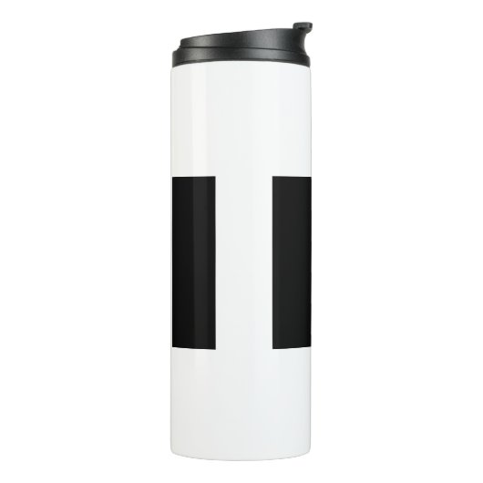 Chinese kalligrafie Tai Chi Dans in zwart-wit Thermosbeker (Gedraaid links)