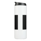 Chinese kalligrafie Tai Chi Dans in zwart-wit Thermosbeker (Geroteerd rechts)