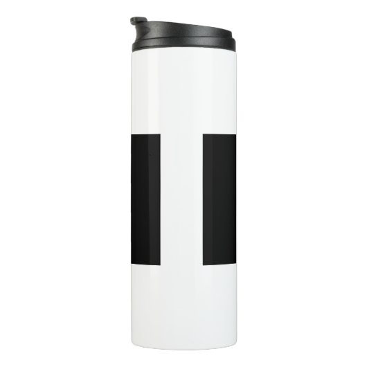 Chinese kalligrafie Tai Chi Dans in zwart-wit Thermosbeker (Geroteerd rechts)