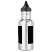 Chinese kalligrafie Tai Chi Dans in zwart-wit Waterfles (Rechts)