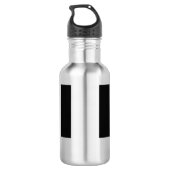 Chinese kalligrafie Tai Chi Dans in zwart-wit Waterfles (Achterkant)