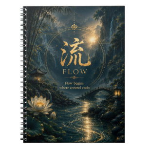 Chinese Karakter 流 Flow (Liú)  Notitieboek