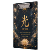 Chinese Karakter Licht (光) Zakmap Klembord (Links)