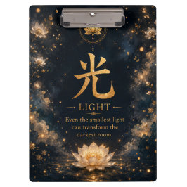 Chinese Karakter Licht (光) Zakmap Klembord