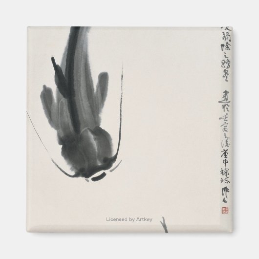 Chinese katvis magneet (Voorkant)