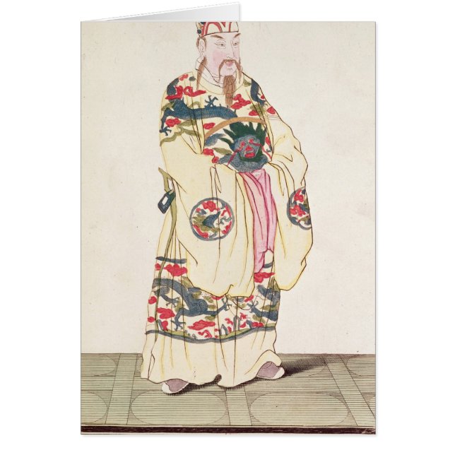 Chinese keizer in Ceremoniaal kostuum (Voorkant)