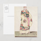 Chinese keizer in Ceremoniaal kostuum Briefkaart (Voorkant / Achterkant)