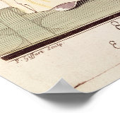 Chinese keizer in Ceremoniaal kostuum Poster (Hoek)