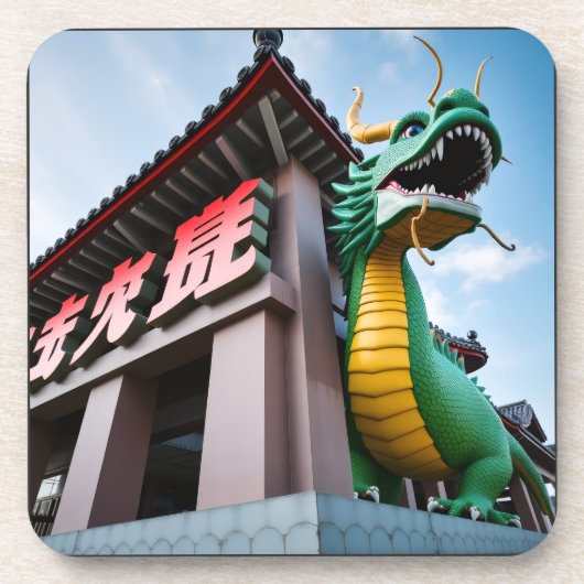Chinese Keizerdraak Bier Onderzetter (Voorkant)