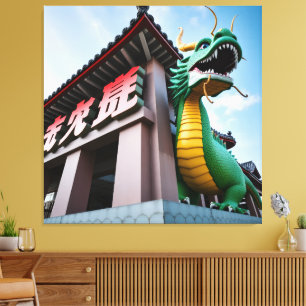 Chinese Keizerdraak Canvas Afdruk