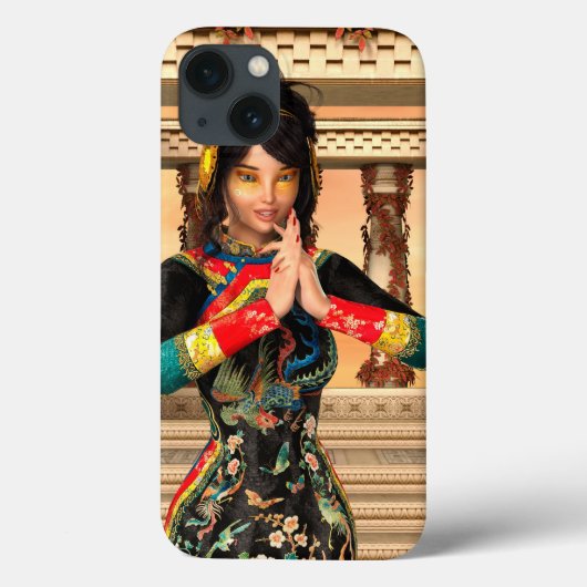 Chinese Keizerin Fantasie Portret Kunst Case-Mate iPhone Case (Achterkant)