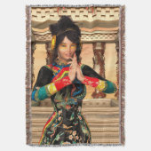Chinese keizerin fantasie portretkunst deken (Voorkant Verticaal)