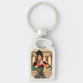 Chinese keizerin fantasie portretkunst sleutelhanger