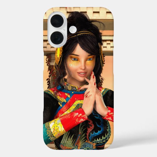 Chinese keizerin fantasyp-portretkunst Case-Mate iPhone case (Achterkant)