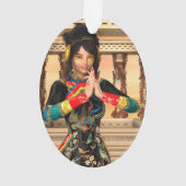 Chinese keizerin fantasyp-portretkunst ornament (achterkant)