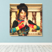 Chinese keizerin fantasypoortretkunst canvas afdruk (Insitu (Houten vloer))