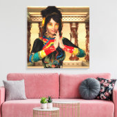 Chinese keizerin fantasypoortretkunst canvas afdruk (Insitu (Woonkamer))
