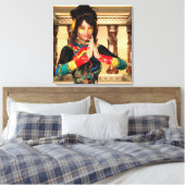 Chinese keizerin fantasypoortretkunst canvas afdruk (Insitu (Slaapkamer))