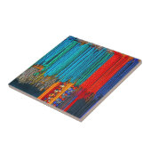 Chinese keramische kralen | Beijing Tegeltje (Zijkant)