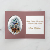 Chinese kerstcadeautjes met Shar-Pei Feestdagen Kaart (Binnen)