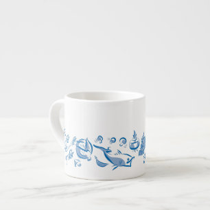 Chinese Keuken Inkt Tekening Espresso of Tea Cup Kop