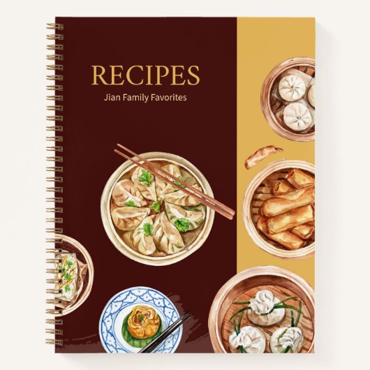 Chinese Keuken Thema Recept Journal Notitieboek (Voorkant)