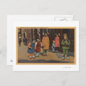 Chinese kinderen in Chinatown-San Francisco, CA 2 Briefkaart (Voorkant / Achterkant)